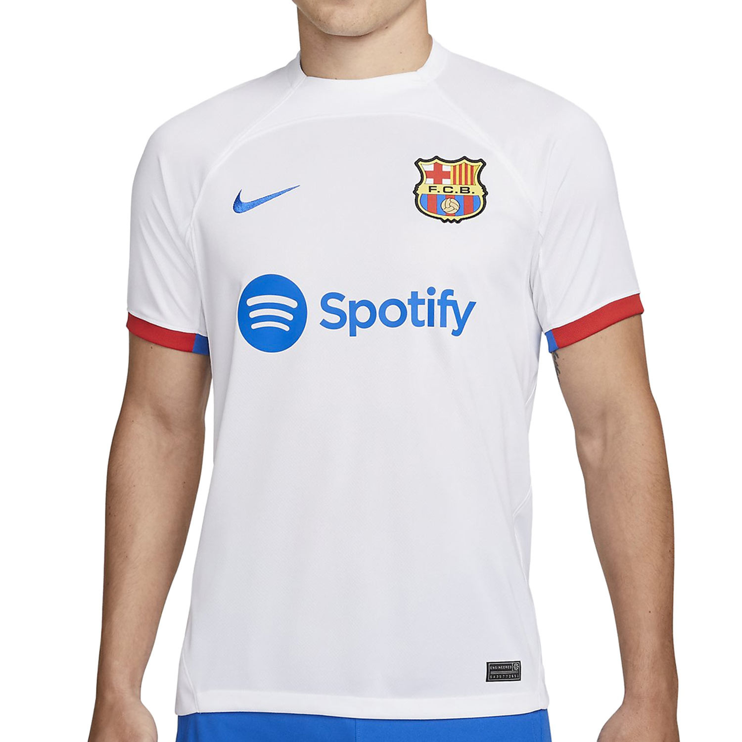 Barça shops camiseta blanca